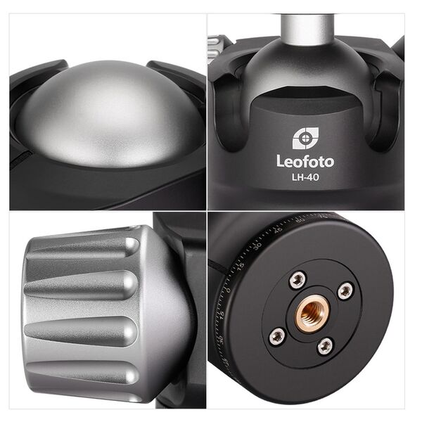Leofoto Stativ-Kugelkopf LH-40R+NP-60 