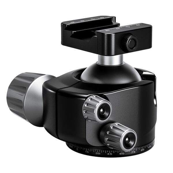 Leofoto Stativ-Kugelkopf LH-55 SC Kugelkopf mit Arca-Swiss- & Picatinny-Aufnahme 