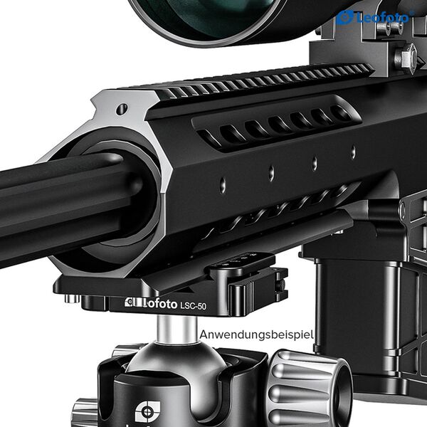 Leofoto Stativ-Kugelkopf LH-55 SC Kugelkopf mit Arca-Swiss- & Picatinny-Aufnahme 