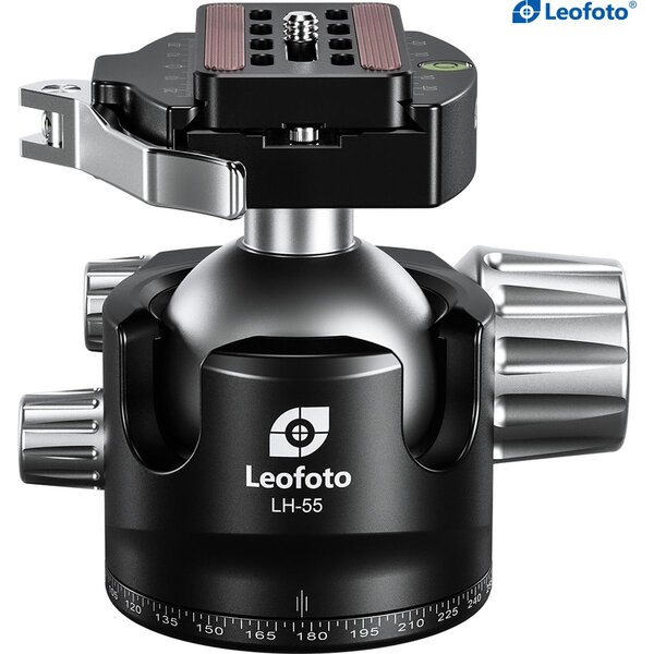 Leofoto Stativ-Kugelkopf LH-55LR mit Schnellwechselkupplung LR-70 