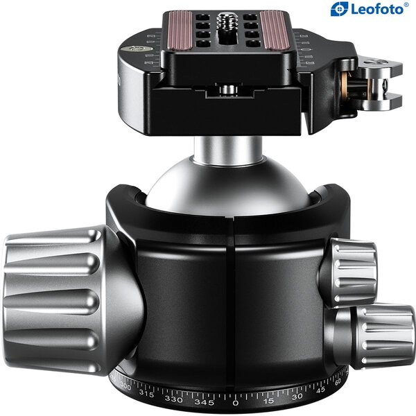 Leofoto Stativ-Kugelkopf LH-55LR mit Schnellwechselkupplung LR-70 