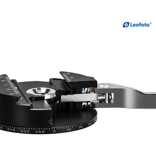 Leofoto Stativ-Panoramakopf Panoramateller PCL-70 + Schnellwechselplatte QP-70N 