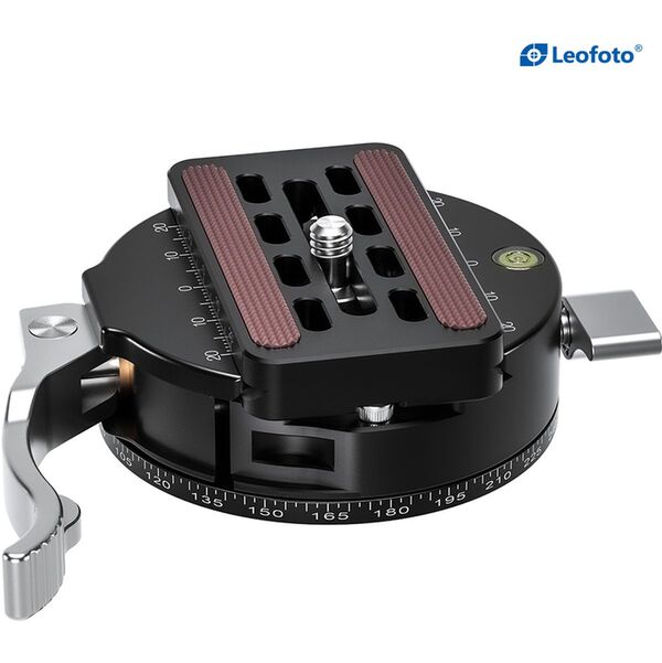 Leofoto Stativ-Panoramakopf Panoramateller PCL-70 + Schnellwechselplatte QP-70N 