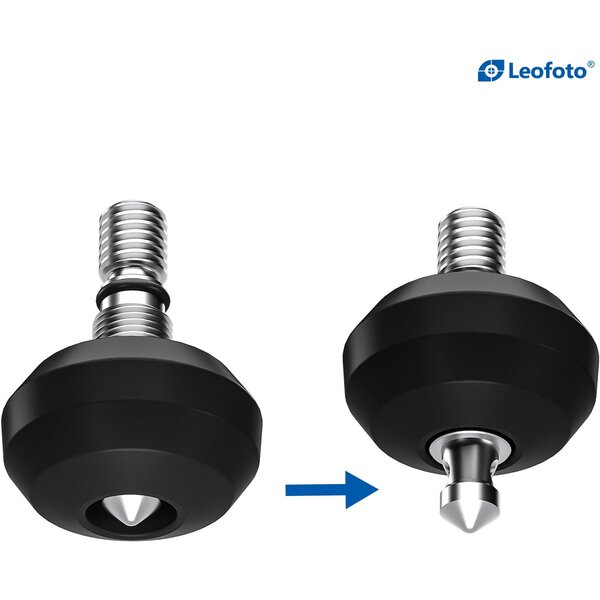 Leofoto Stativfuß TFV Gummifuß-/Spike-Kombination 