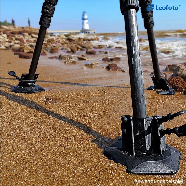 Leofoto Stativfuß TFW-2 große Gummiteller 