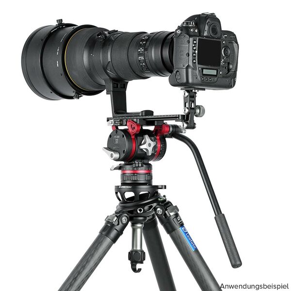 Leofoto Summit 100mm Leveling Base + Platform  Long With Hook