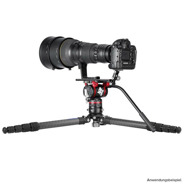 Leofoto Summit 75mm Leveling Base + Platform  Short With clamp