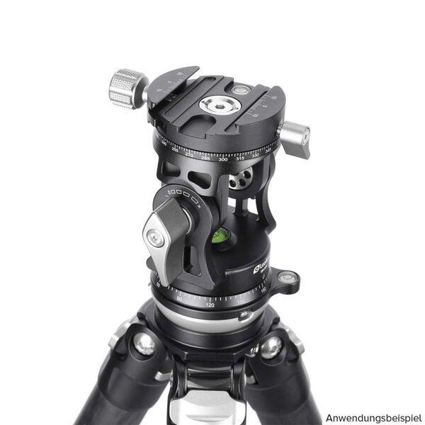 Leofoto VH-30R Stativkopf mit Doppel-Panorama und Griff 