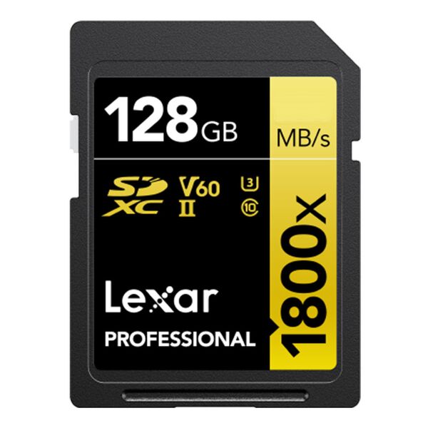 Lexar 2er Pack SDXC Professional Type Gold - 1800x 280MB/s V60 II  128 GB 2erPACK