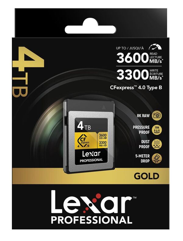 Lexar CFExpress Professional Type B 4.0 Gold - 3600MB/s  4 TB