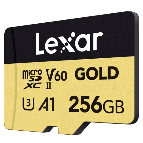 Lexar Gold MicroSDXC, UHS-II, U3, V60 Professional Speicherkarte  256 GB