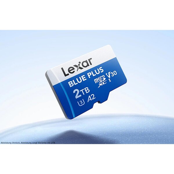 Lexar microSDHC Blue Plus UHS-I V10 Read 100MB/s mit SD Adapter  32 GB