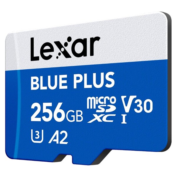 Lexar microSDXC Blue Plus UHS-I V30 Read 170MB/s mit SD Adapter  256 GB