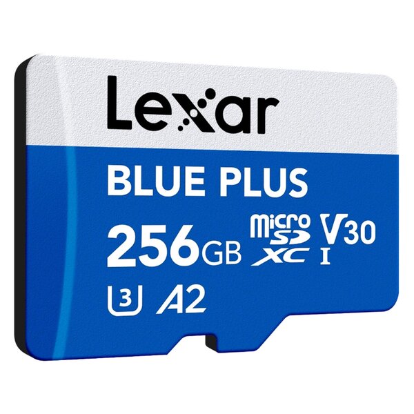 Lexar microSDXC Blue Plus UHS-I V30 Read 170MB/s mit SD Adapter  256 GB