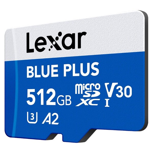 Lexar microSDXC Blue Plus UHS-I V30 Read 170MB/s mit SD Adapter  512 GB