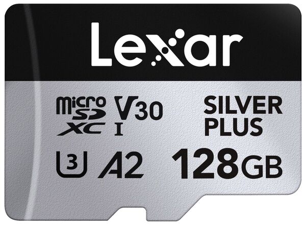 Lexar microSDXC Silver Plus UHS-1 V30 R205/W100MB/s  128 GB