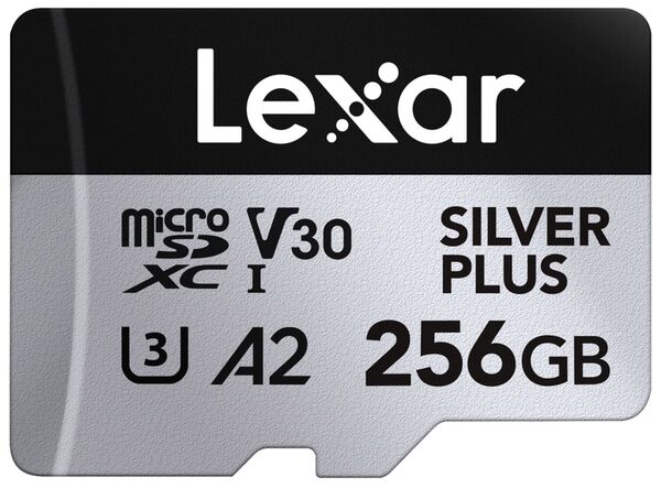 Lexar microSDXC Silver Plus UHS-1 V30 R205/W100MB/s  256 GB