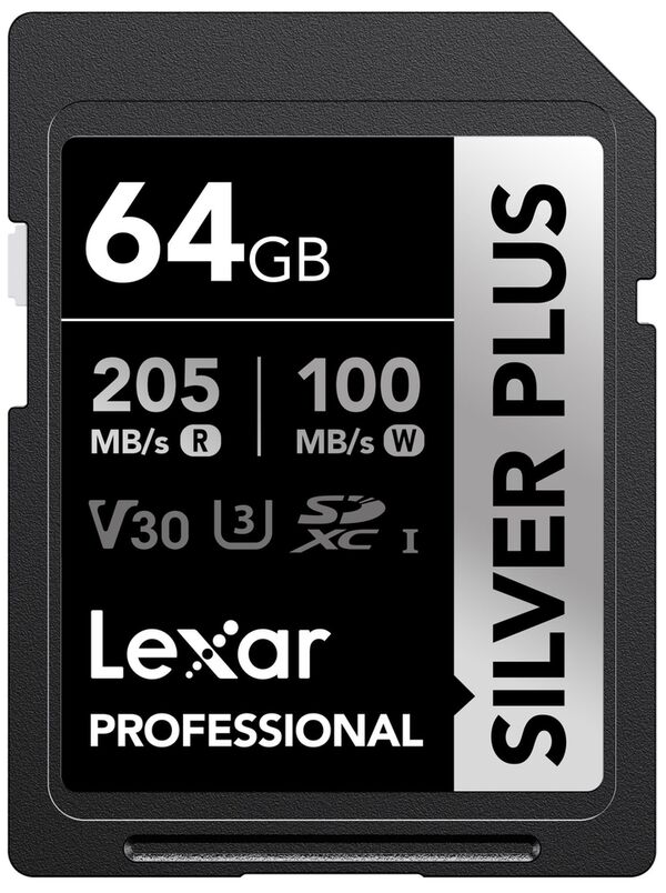 Lexar SD Silver Plus UHS-1 V30 R205/W150MB/s  64 GB
