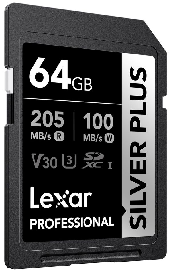 Lexar SD Silver Plus UHS-1 V30 R205/W150MB/s  64 GB