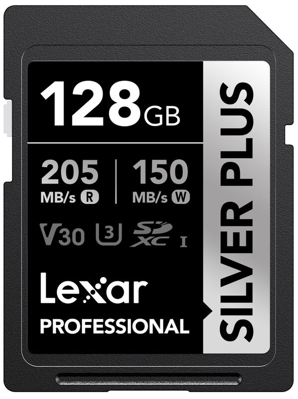 Lexar SD Silver Plus UHS-1 V30 R205/W150MB/s  128 GB