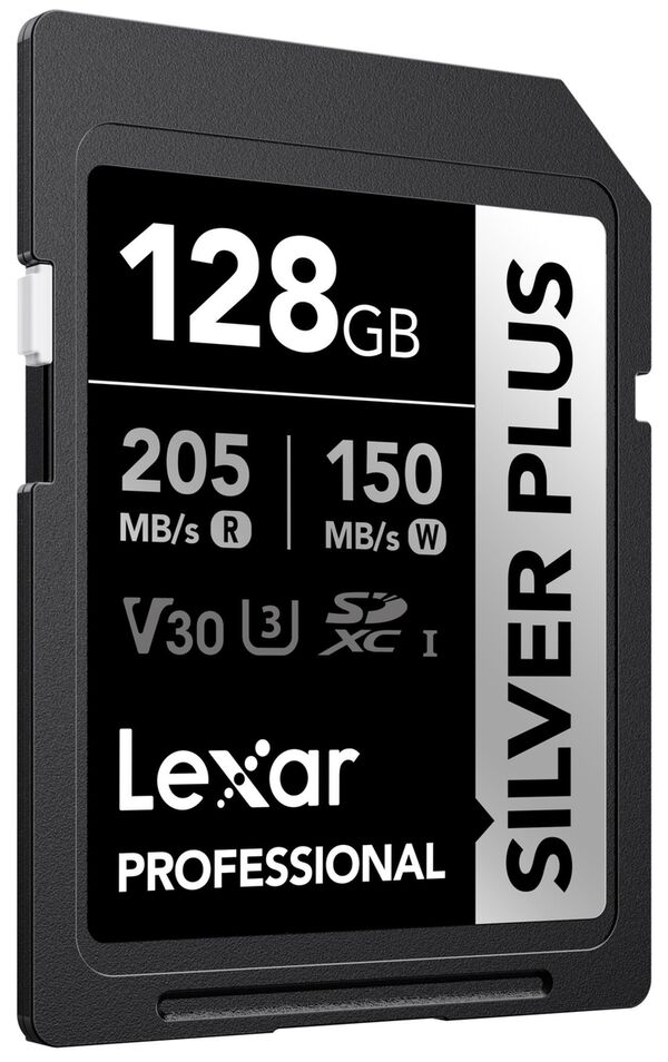 Lexar SD Silver Plus UHS-1 V30 R205/W150MB/s  128 GB