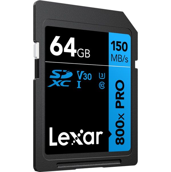 Lexar SDXC PRO Blue Series - 800x 150MB/s UHS-1 V10  64 GB
