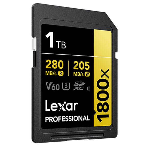 Lexar SDXC Professional - 1800x V60 UHS-II U3 (280/205 MB/s)  1 TB 