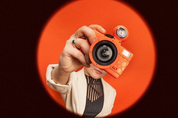 Lomography Fisheye No. 2 Camera  Papaya Pop