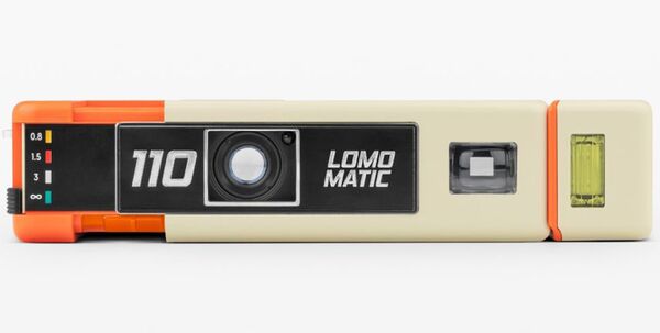 Lomography Lomomatic 110  Camera & Flash Golden Gate edition