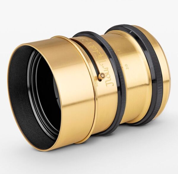 Lomography Nour triplet V 64mm f/2.0 Bokeh Control Art Lens  Canon RF Brass 