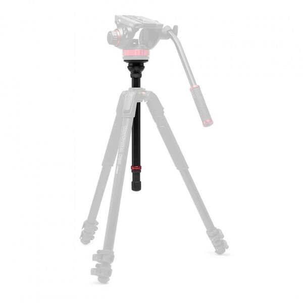 Manfrotto 055 Alu Kit, Videostativ mit Fluid-Kopf, 3 Segmente 