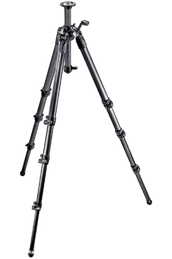 Manfrotto 057 Carbon Stativ mit Kurbelsäule, 4 Segmente 