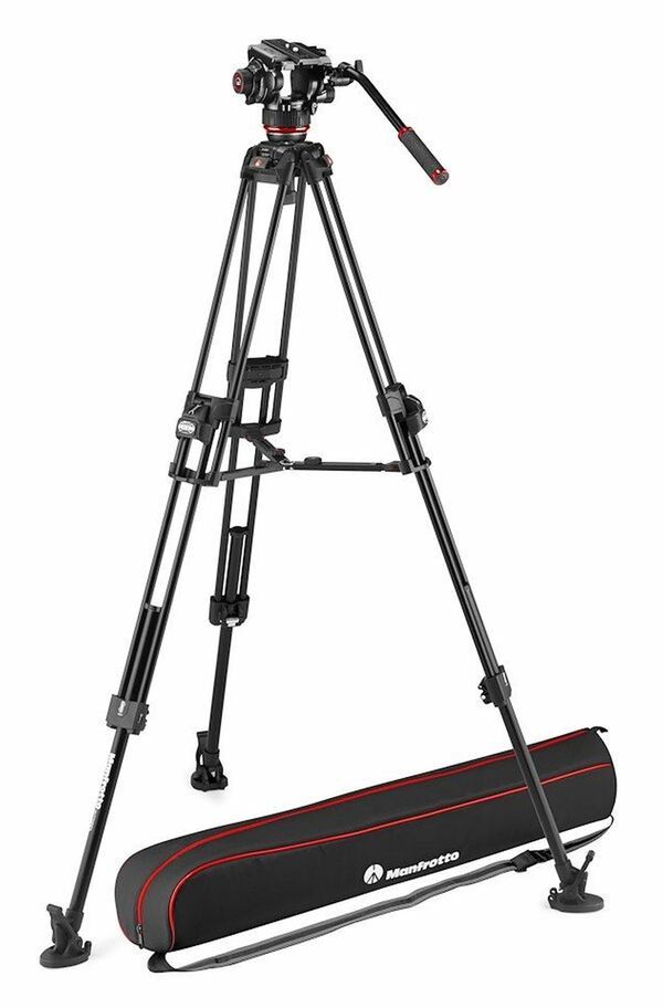 Manfrotto 504X & Alu Fast Twin Tripod 