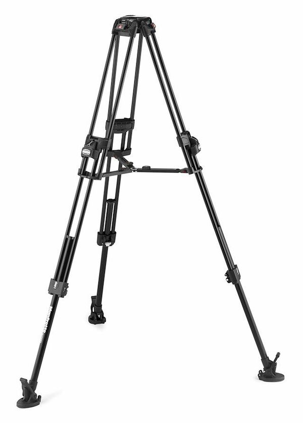 Manfrotto 504X & Alu Fast Twin Tripod 