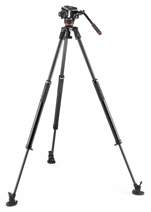 Manfrotto 504X & CF Fast Sing Leg Tripod 