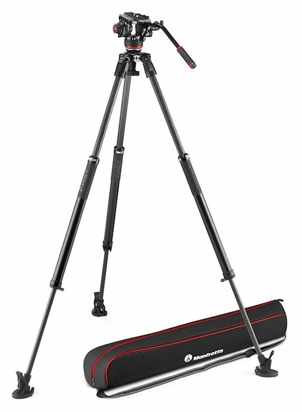 Manfrotto 504X & CF Fast Sing Leg Tripod 