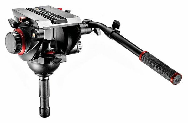 Manfrotto 509 & Alu Fast Doppelrohr-Stativ 