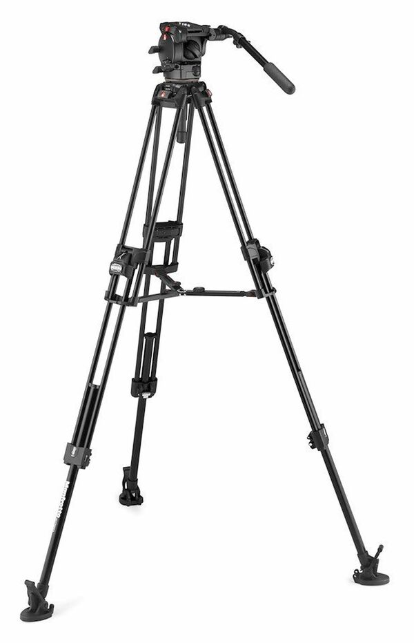 Manfrotto 526 & Alu Fast Doppelrohr-Stativ 