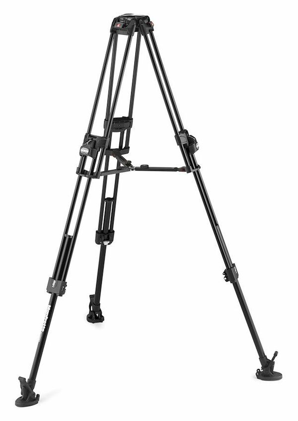 Manfrotto 526 & Alu Fast Doppelrohr-Stativ 