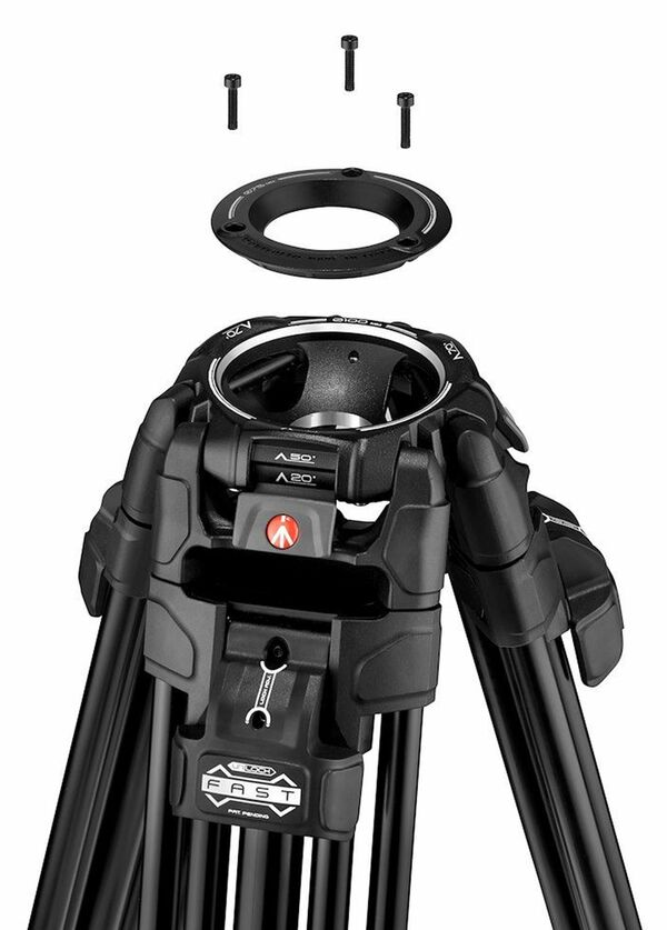 Manfrotto Doppelrohrstativ 645 Fast Twin Alu 