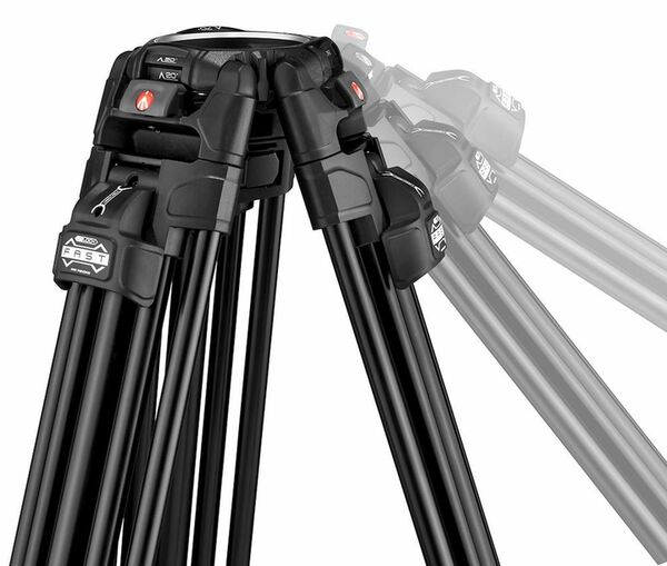 Manfrotto Doppelrohrstativ 645 Fast Twin Alu 