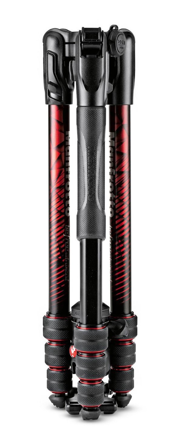 Manfrotto Befree Advanced Alu Reisestativ Kit Twist  rot