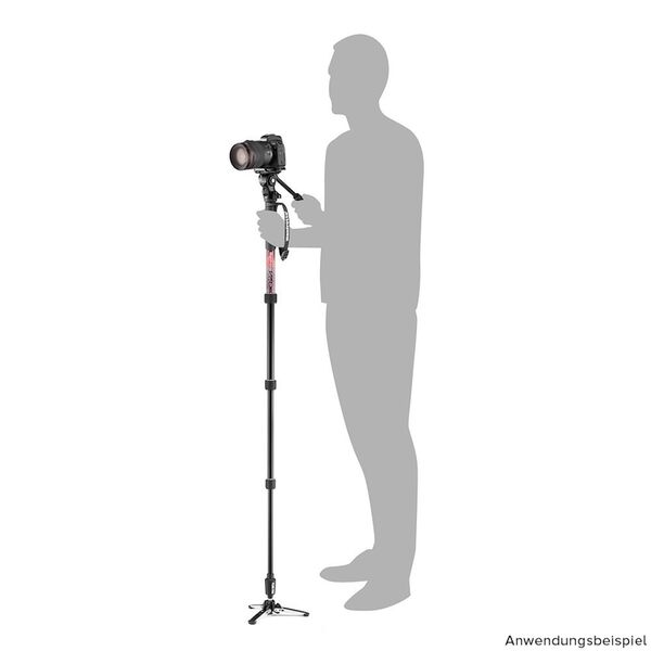 Manfrotto Element MII Video-Einbeinstativ Aluminium  mit Fluidkopf