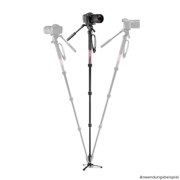 Manfrotto Element MII Video-Einbeinstativ Aluminium  mit Fluidkopf