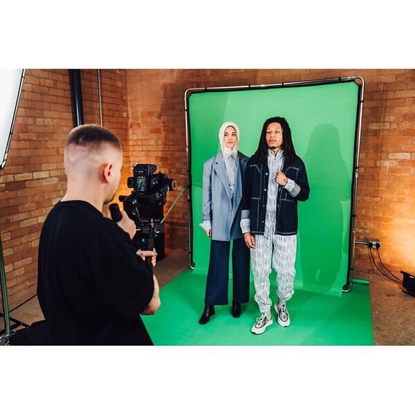 Manfrotto EzyFrame Hintergrund 2 m x 2,3 m  Chromakey Grün