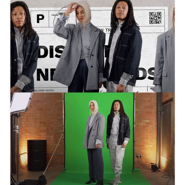 Manfrotto EzyFrame Hintergrund 2 m x 2,3 m  Chromakey Grün