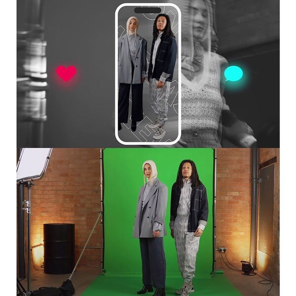 Manfrotto EzyFrame Hintergrund 2 m x 2,3 m  Chromakey Grün