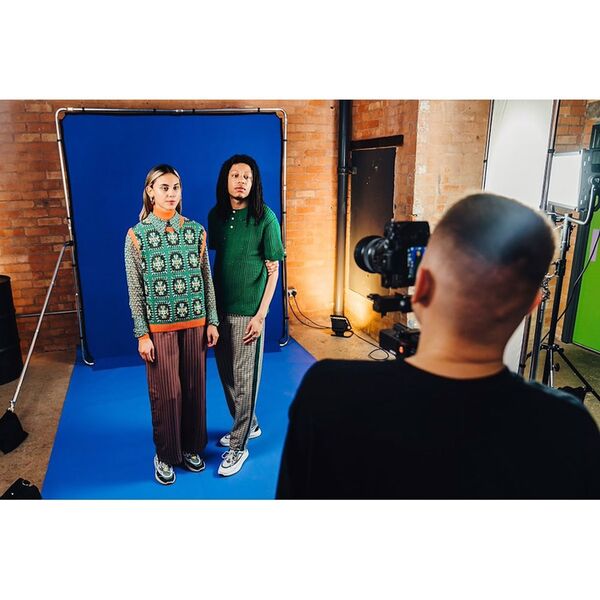 Manfrotto EzyFrame Hintergrund 2 m x 2,3 m  Chromakey Blau