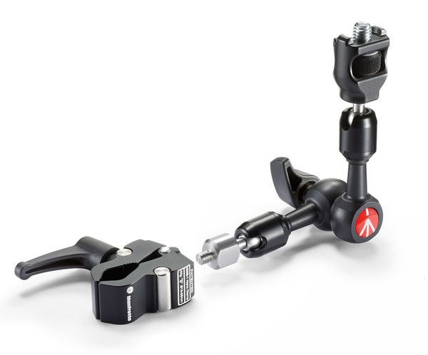 Manfrotto Foto-Arm mit variabler Friktion und Verdrehschutz-Adapter 