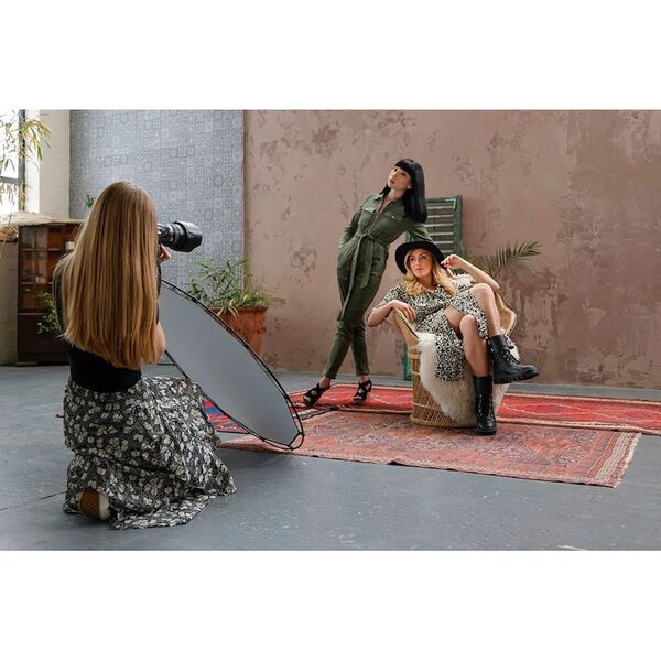 Manfrotto HaloCompact Plus Reflektor  98 cm Silber/Weiß